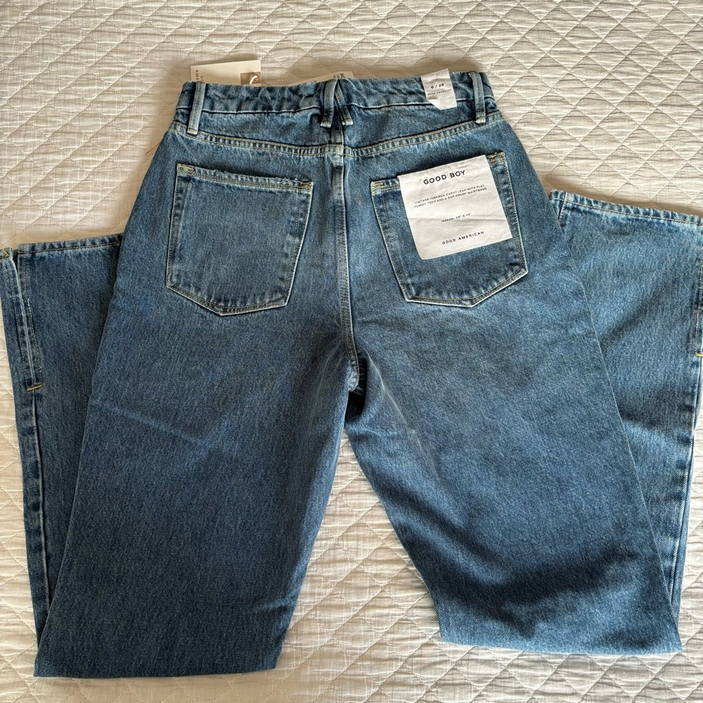Good American Light Blue High Rise Jeans - Picture 3 of 4
